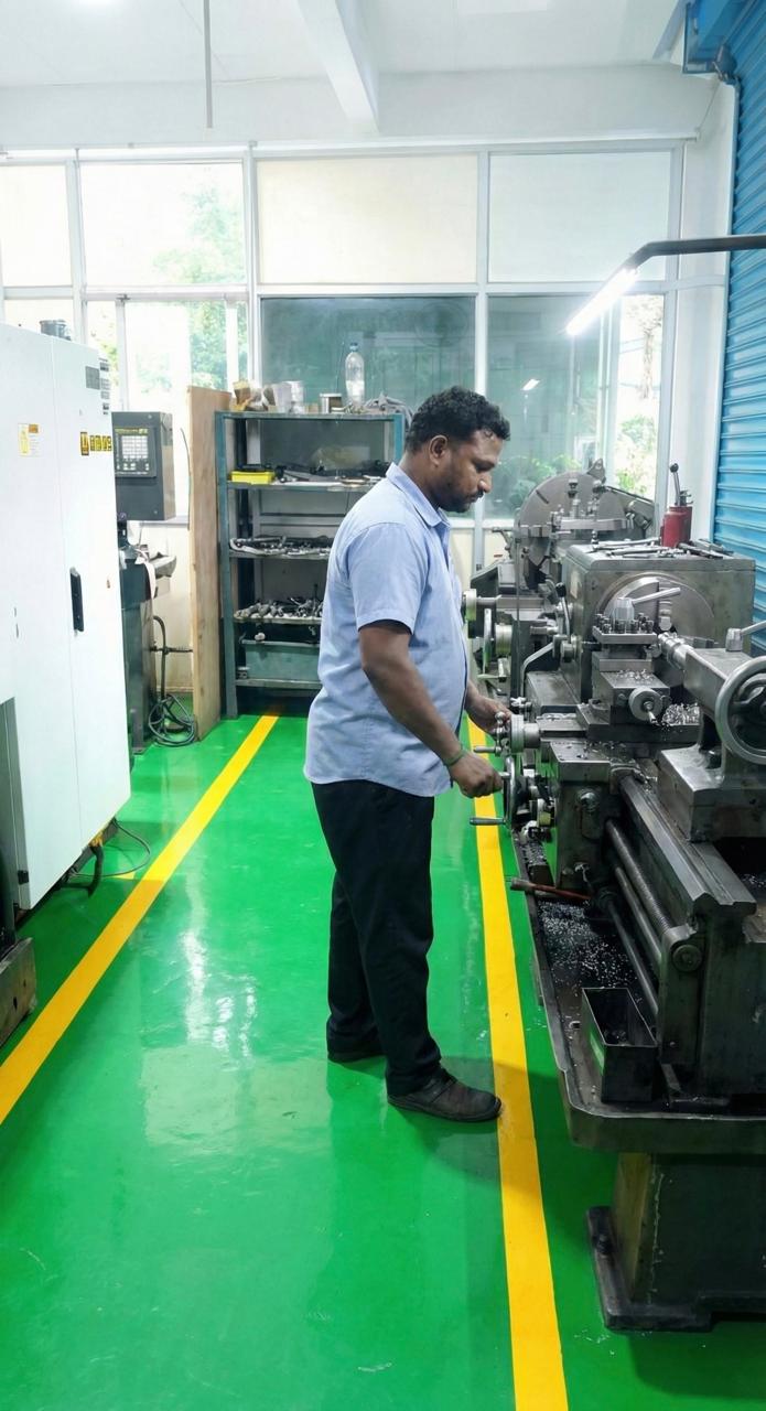 Precision turning operation